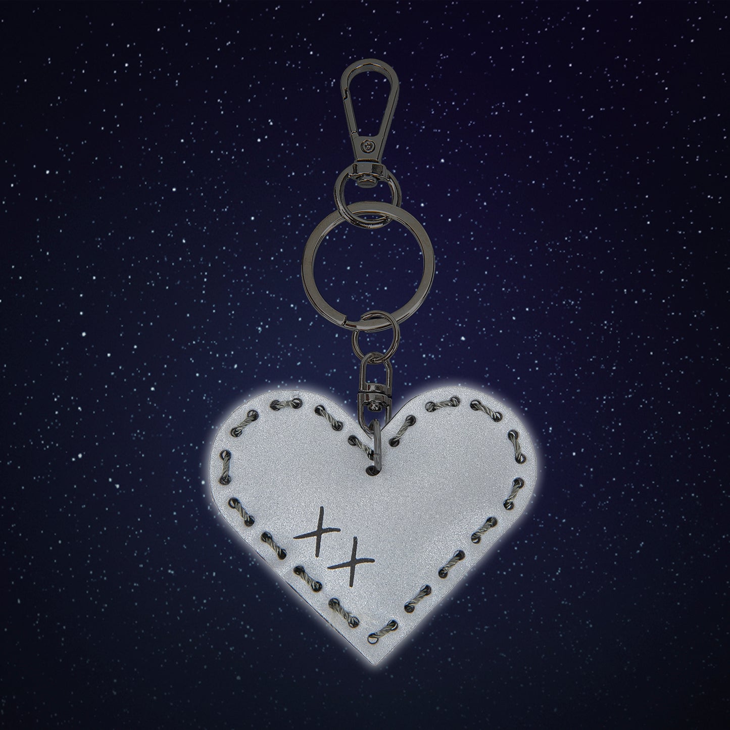 Reflective keychain Heart