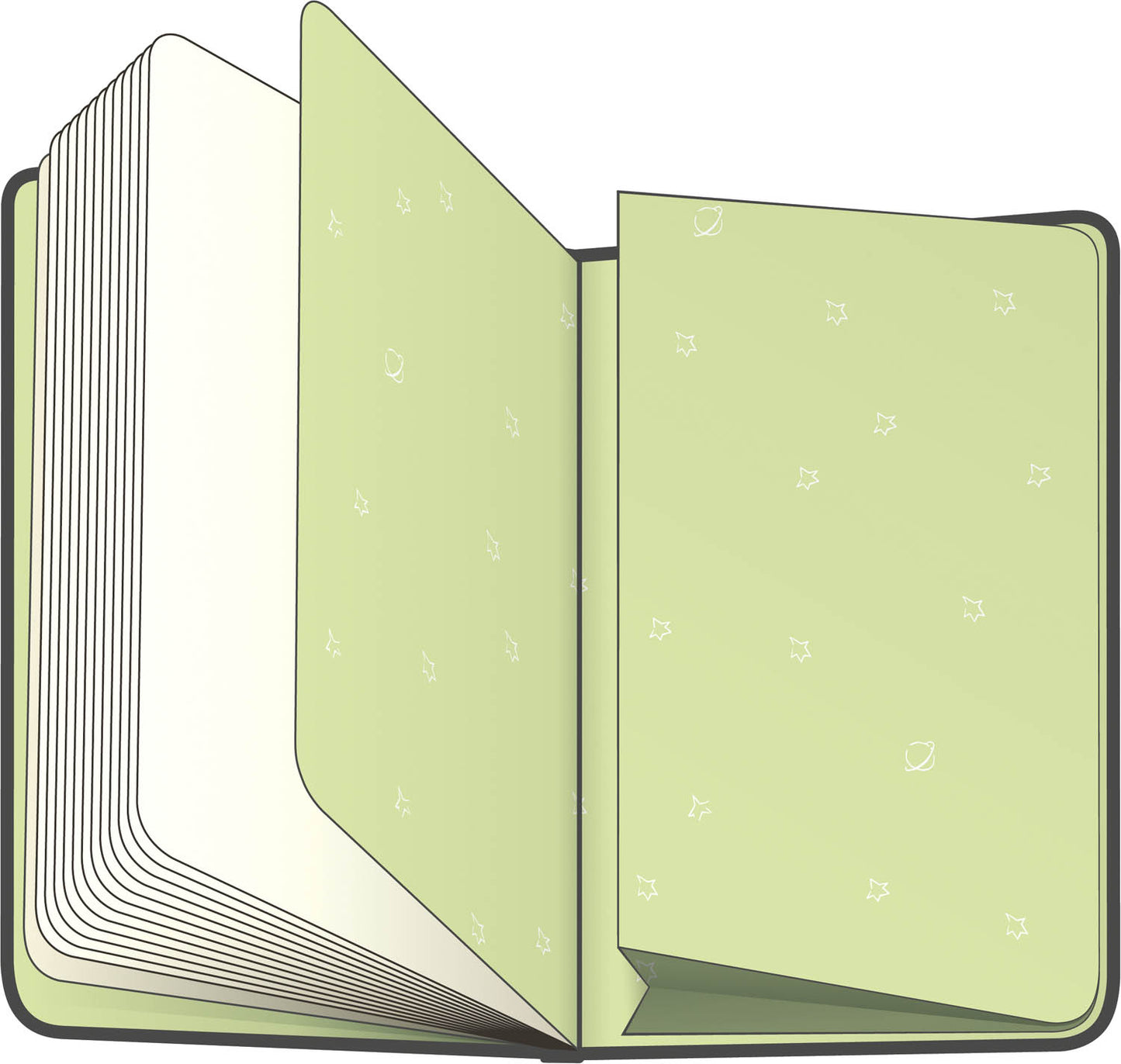 Notebook Le Petit Prince – Planet, plain, 13 × 21 cm