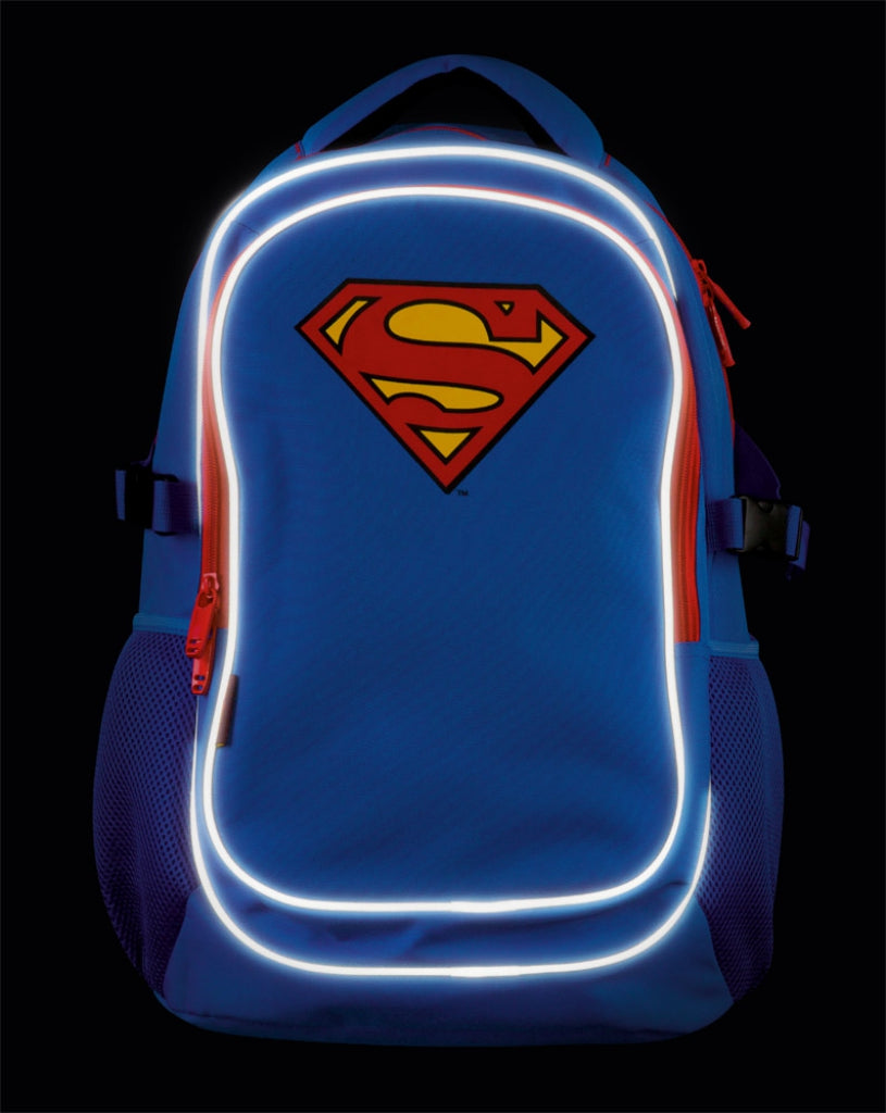 Large backpack with rain poncho Superman – ORIGINAL