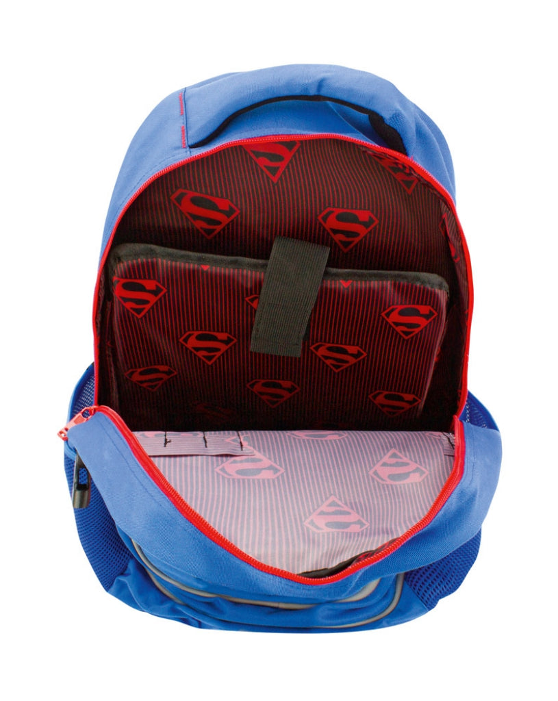 Large backpack with rain poncho Superman – ORIGINAL