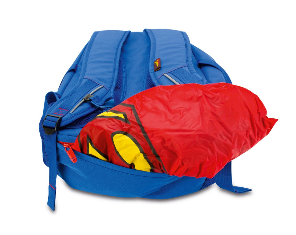 Large backpack with rain poncho Superman – ORIGINAL