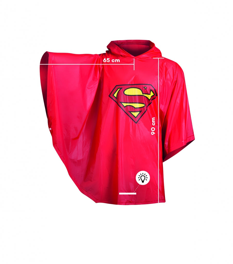 Large backpack with rain poncho Superman – ORIGINAL