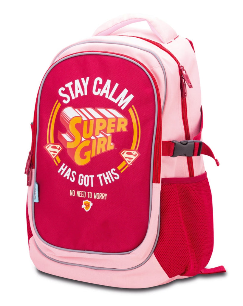 Large backpack with rain poncho Supergirl – STAY CALM