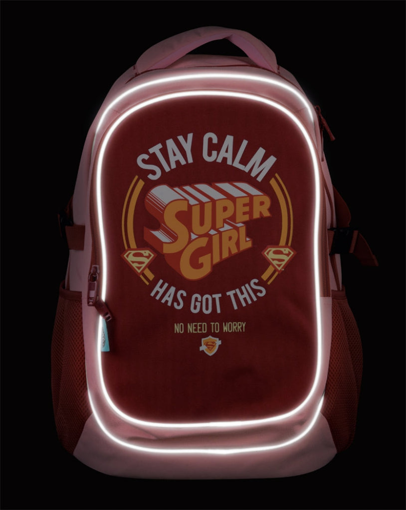 Large backpack with rain poncho Supergirl – STAY CALM