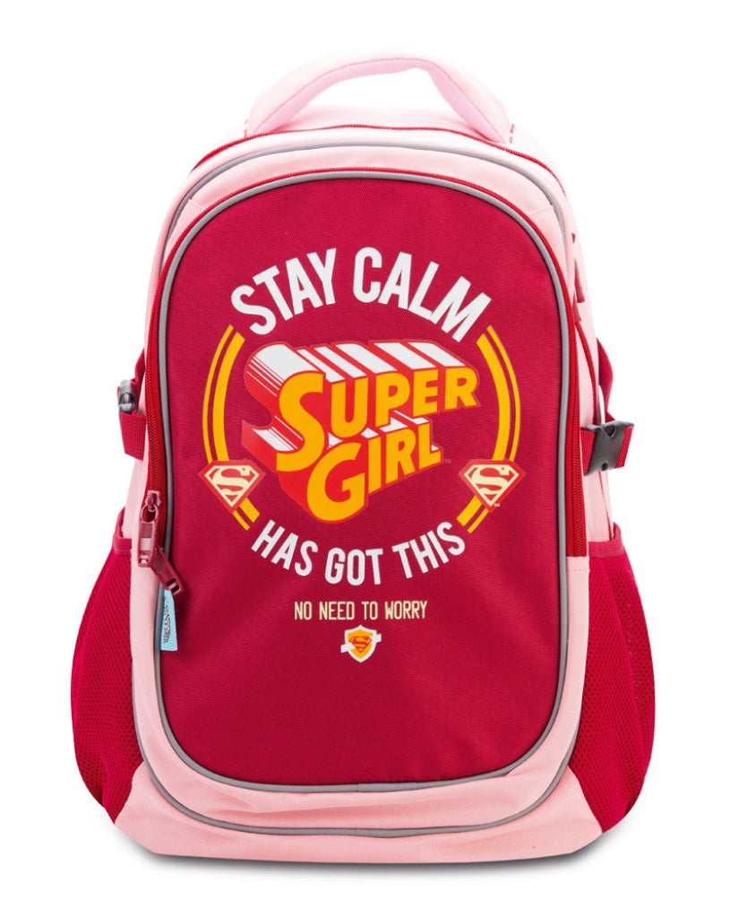 Large backpack with rain poncho Supergirl – STAY CALM