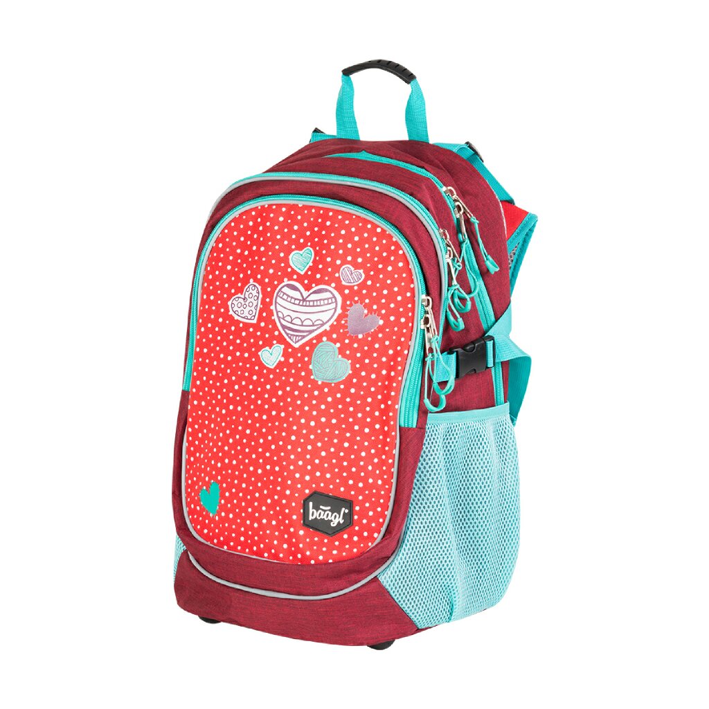 School backpack Hearts