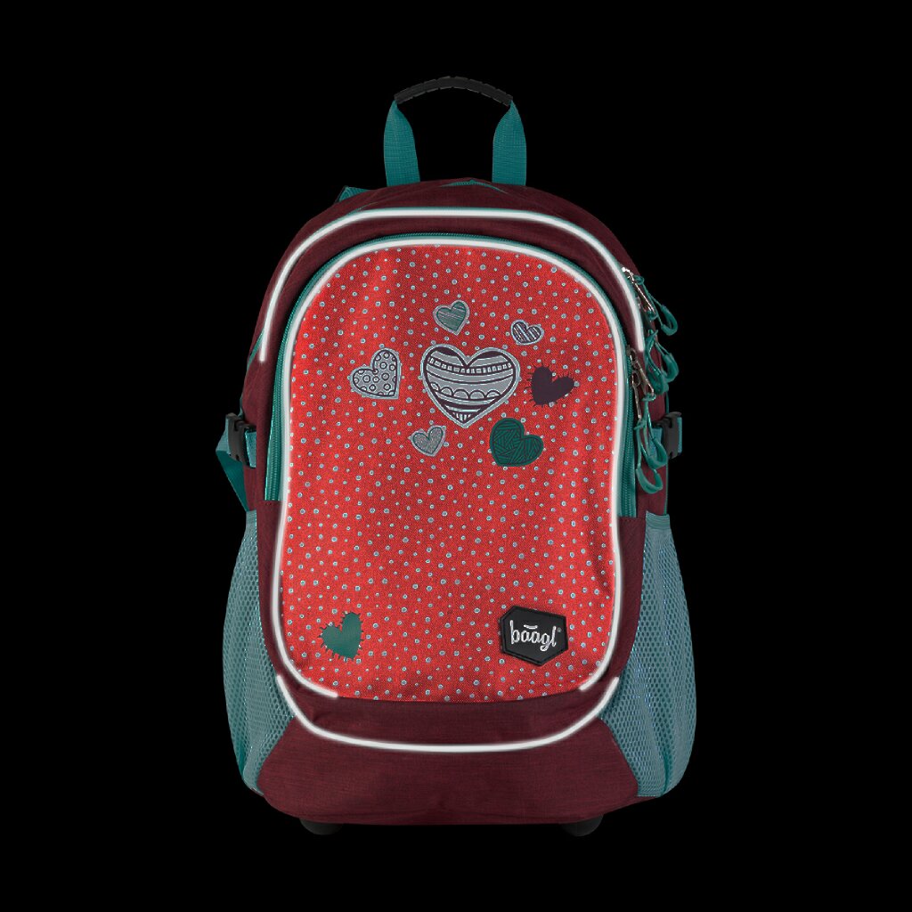 School backpack Hearts