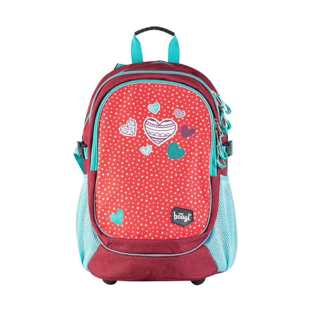 School backpack Hearts