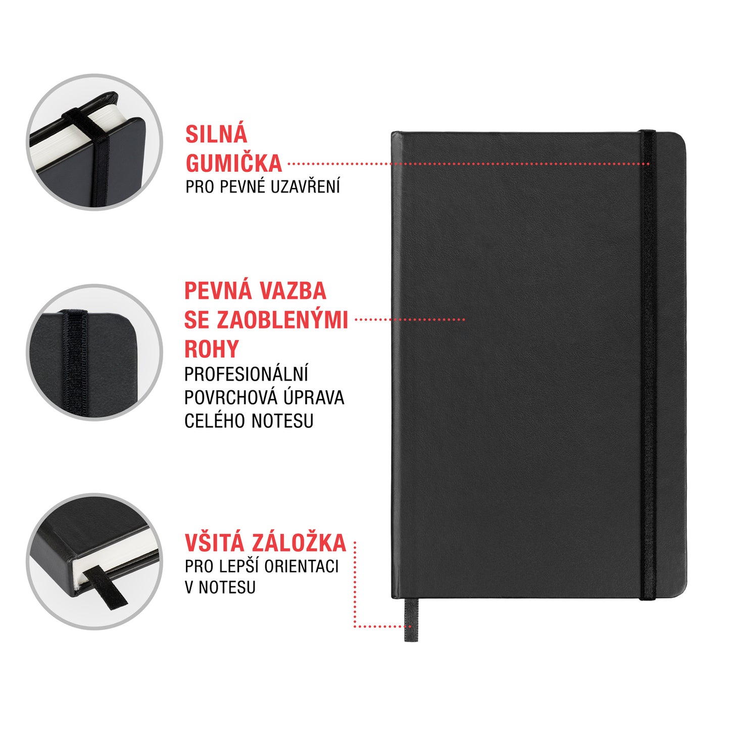 Notebook Batman – Dark Knight, lined, 11 × 16 cm