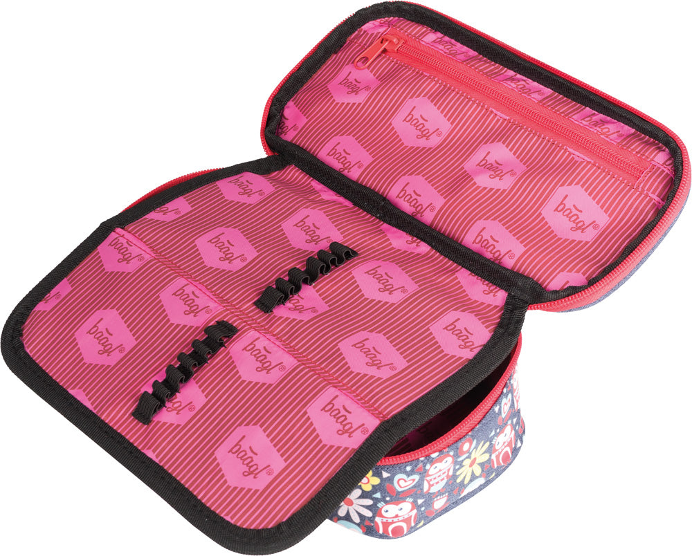 School pencil case etue Happy Owls