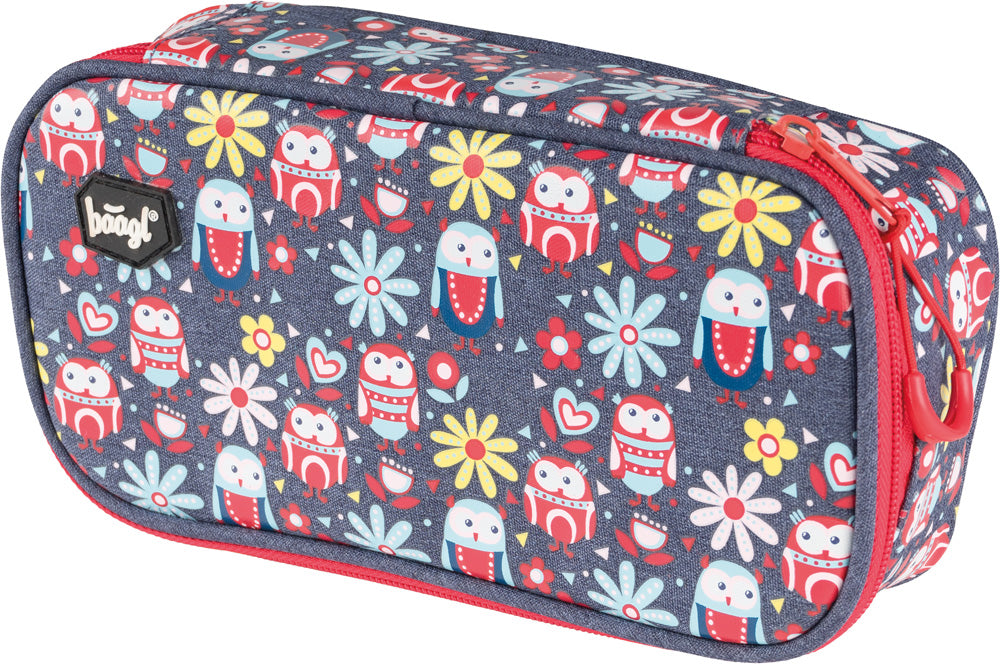 School pencil case etue Happy Owls