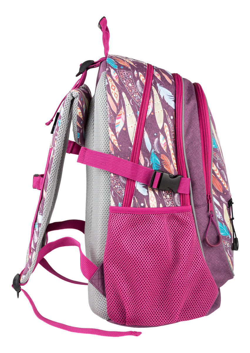 School backpack Feathers