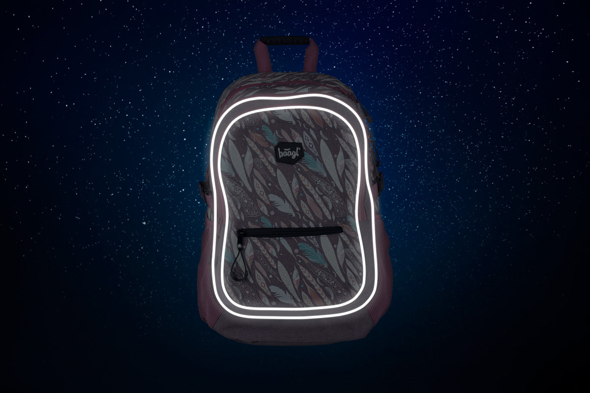 School backpack Feathers
