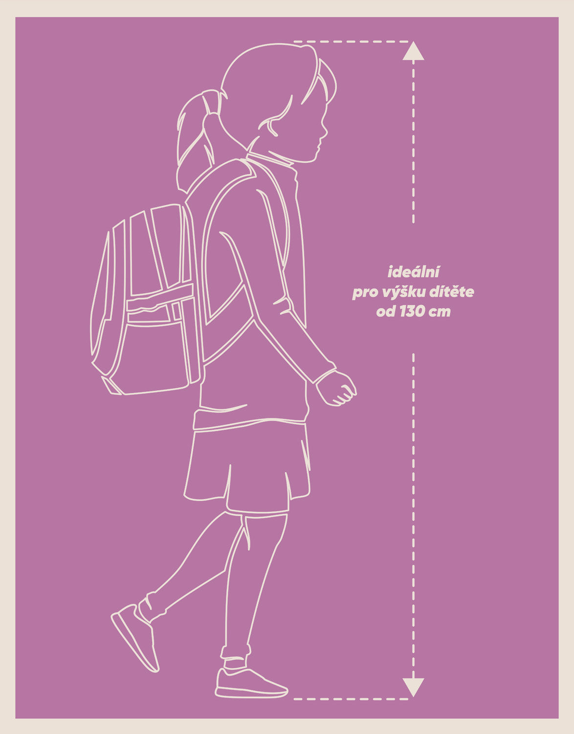 School backpack Feathers