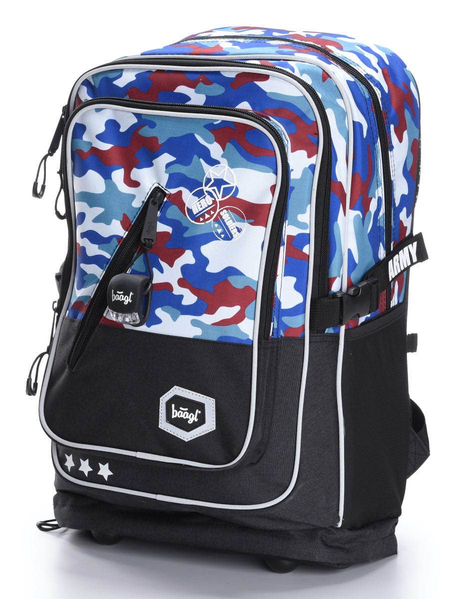 School backpack Cubic Army