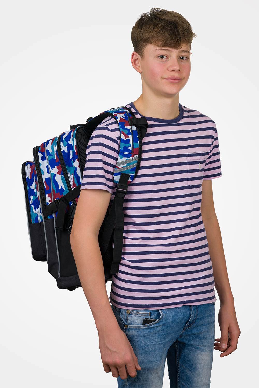 School backpack Cubic Army