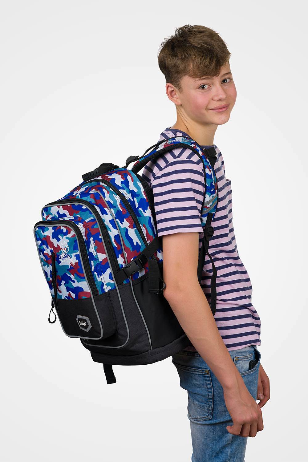 School backpack Cubic Army