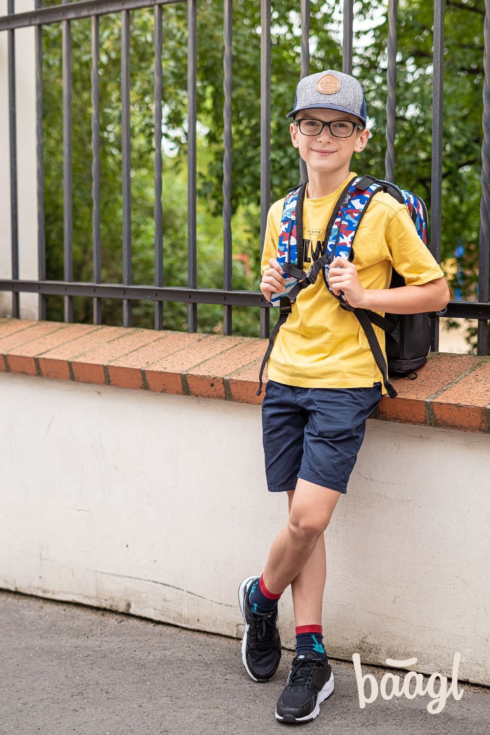 School backpack Cubic Army