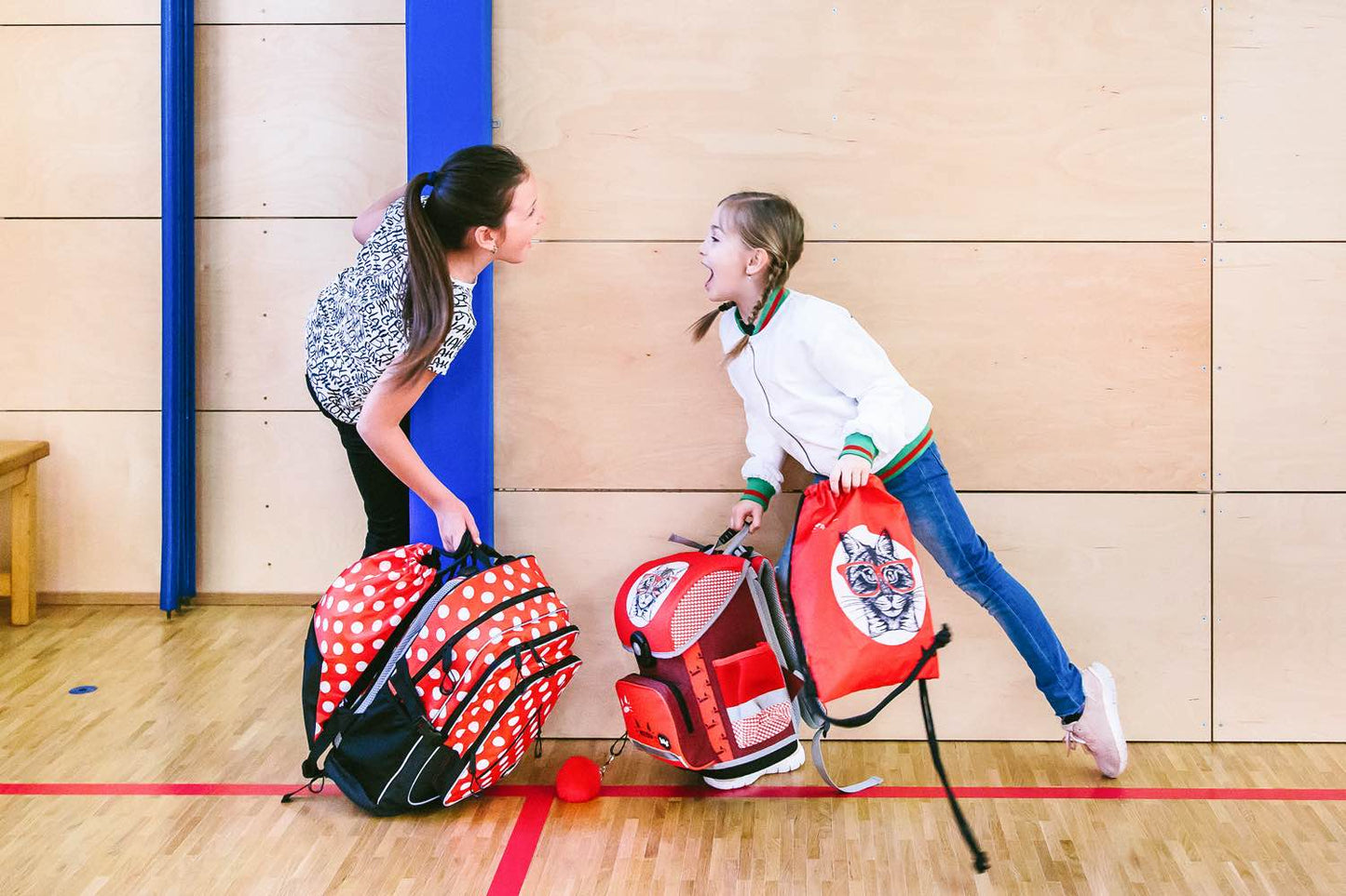 School backpack Cubic Dots