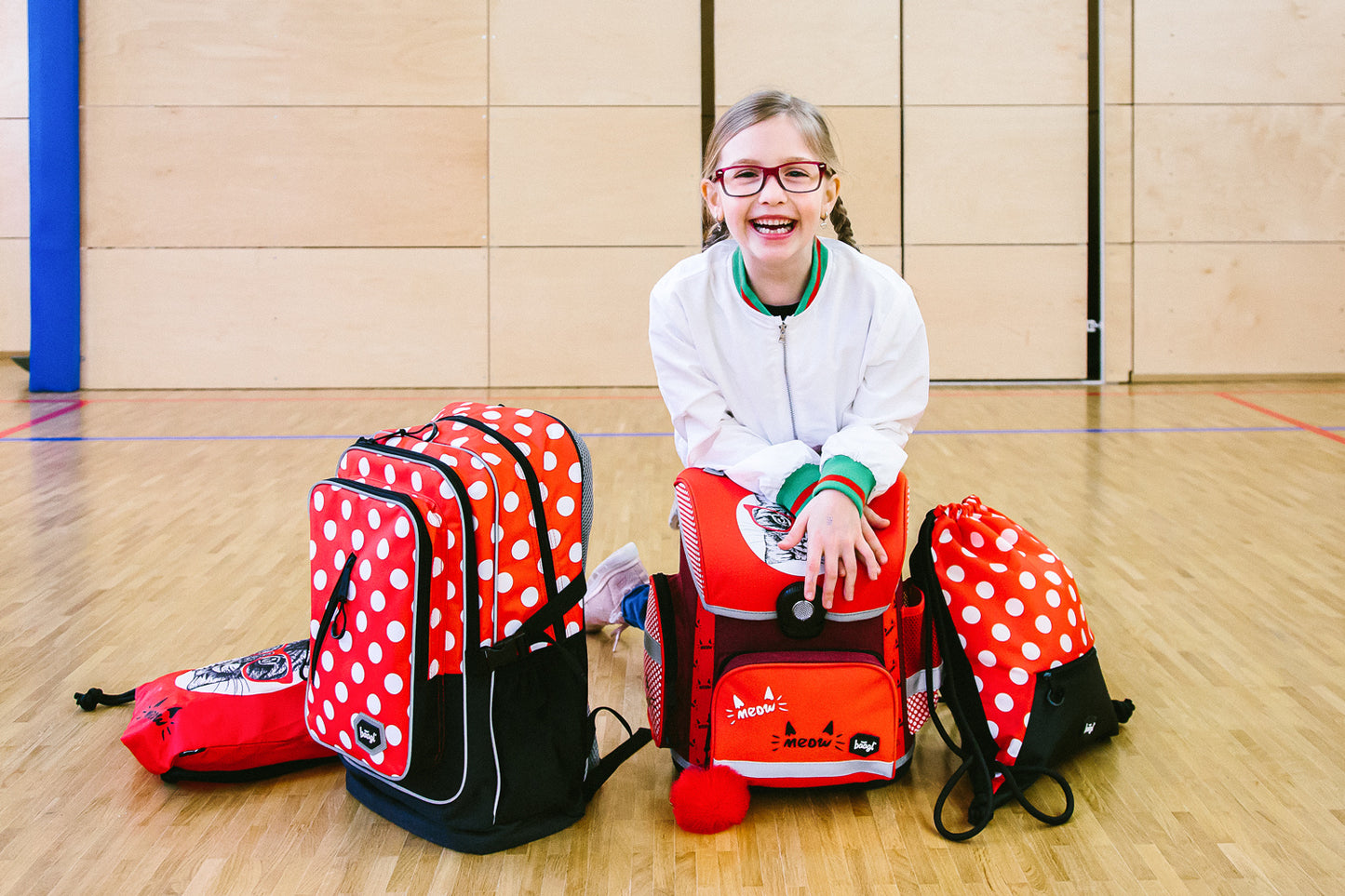 School backpack Cubic Dots