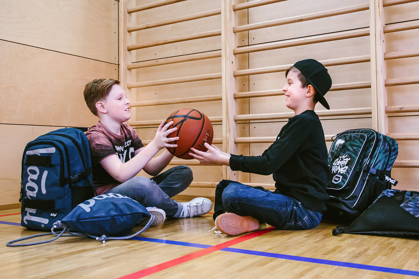 School backpack Skate Blue