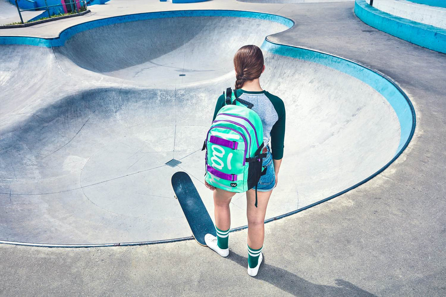 School backpack Skate Mint