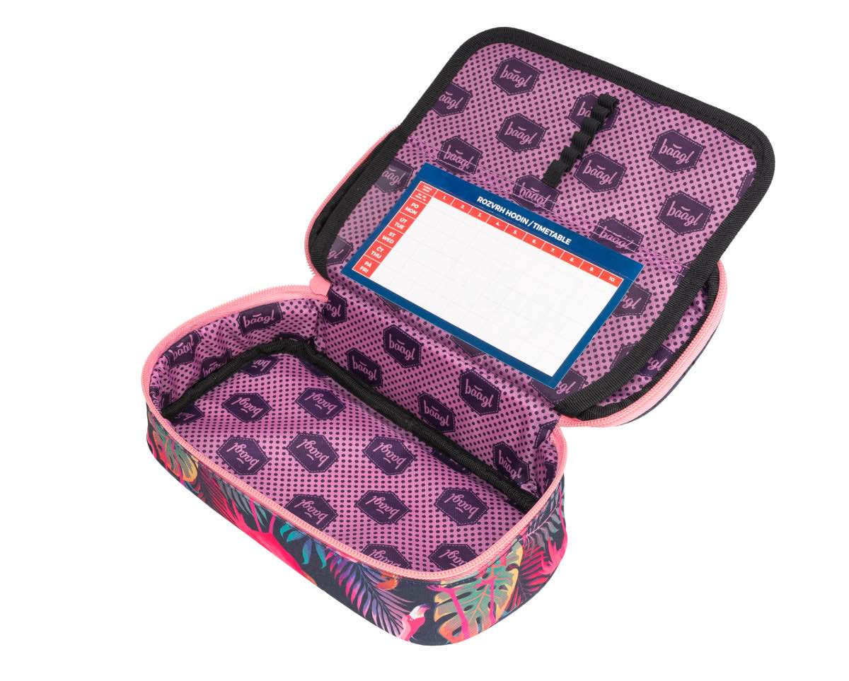 School etui Flamingo