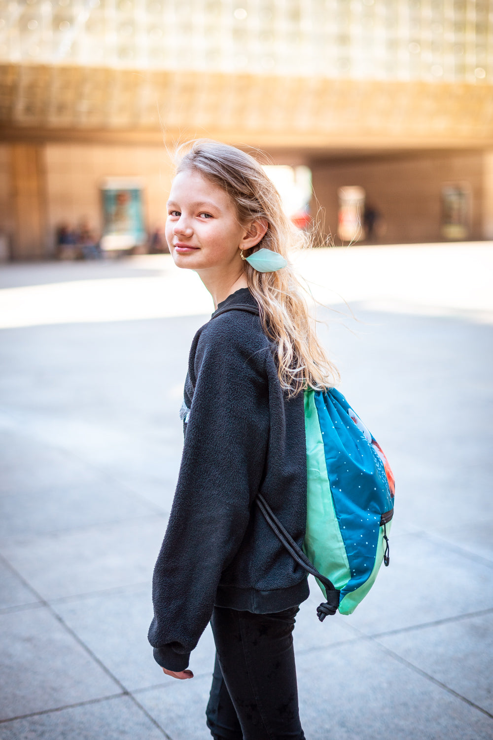 Gym sack with zip pocket Foxie