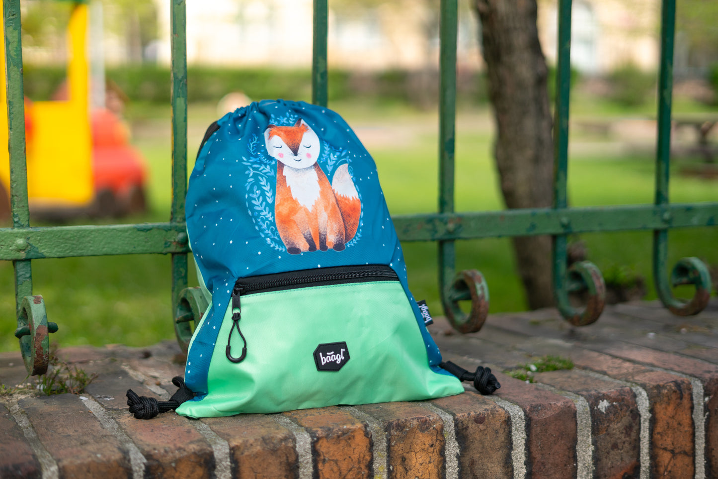Gym sack with zip pocket Foxie