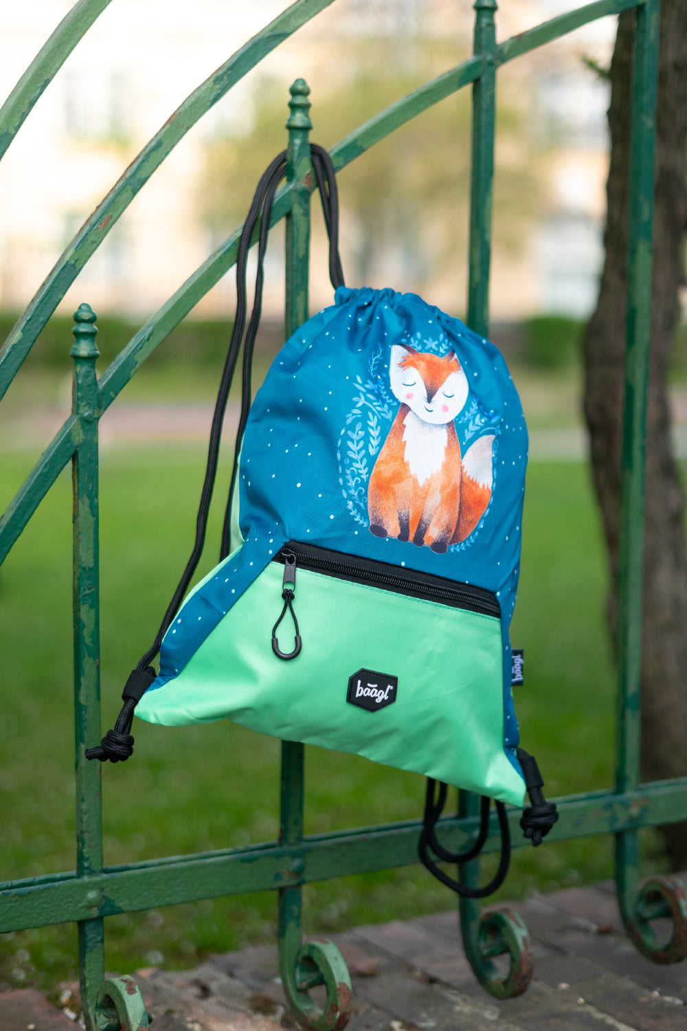 Gym sack with zip pocket Foxie