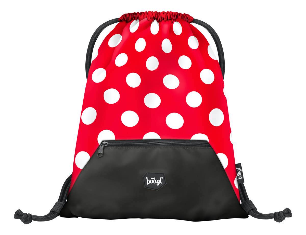 Gym sack with zip pocket Dots