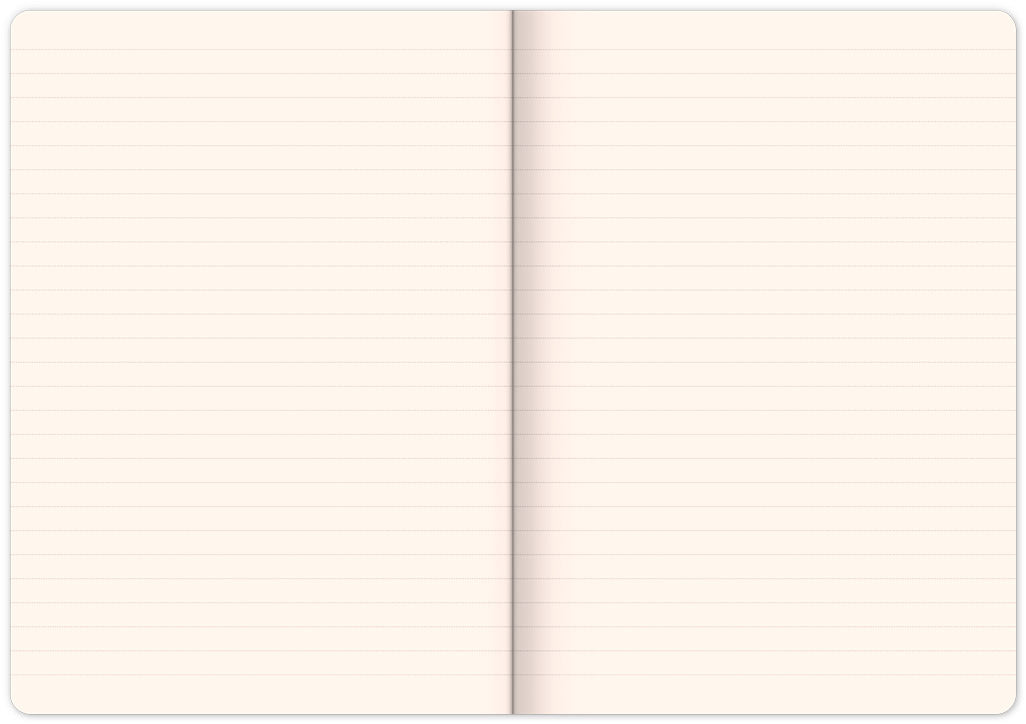 Notebook Flowers, lined, 13 × 21 cm