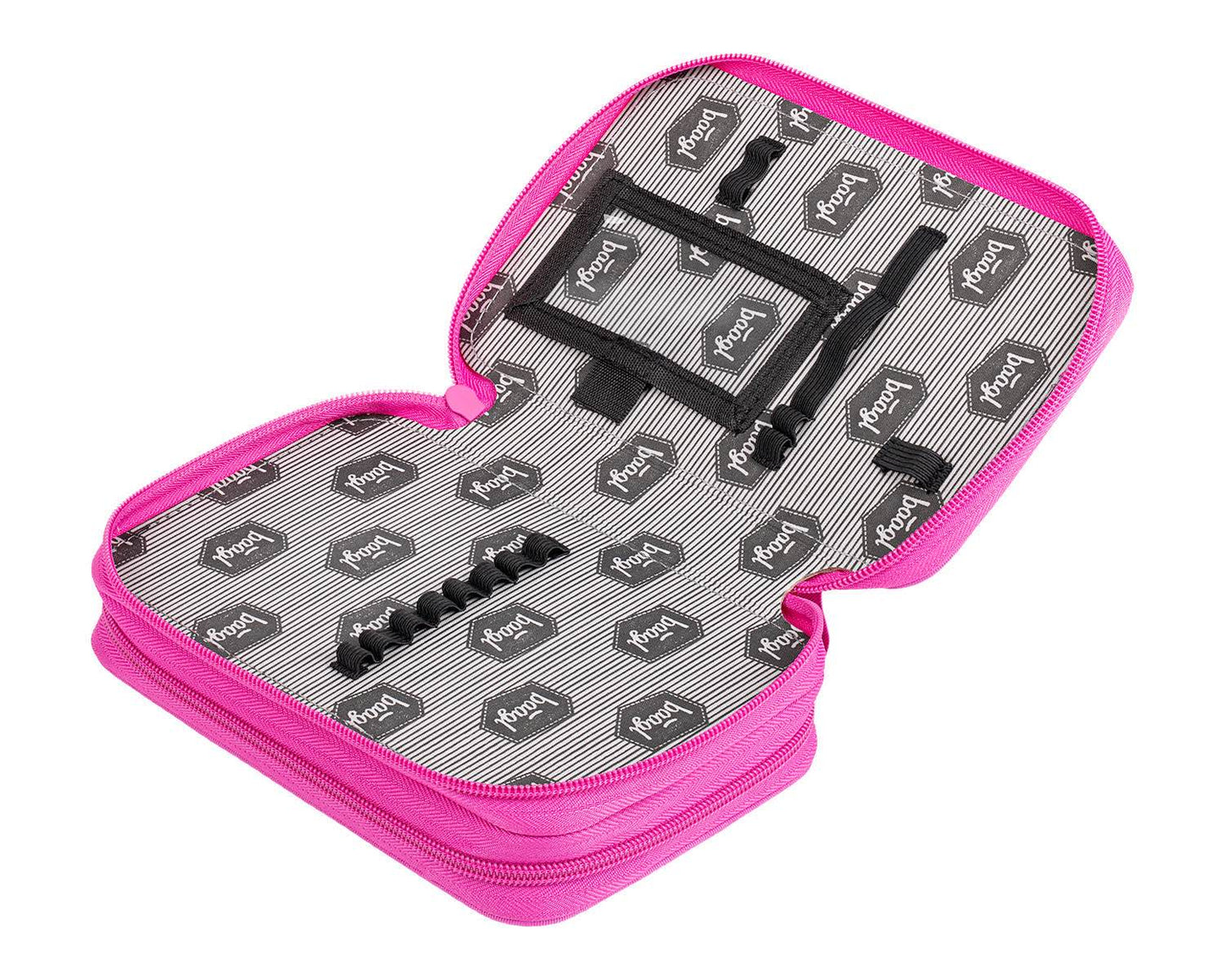 Two-tier pencil case Logo Pink