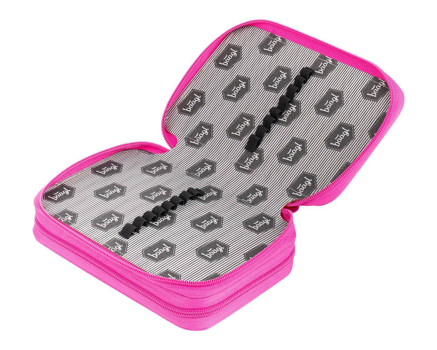 Two-tier pencil case Logo Pink