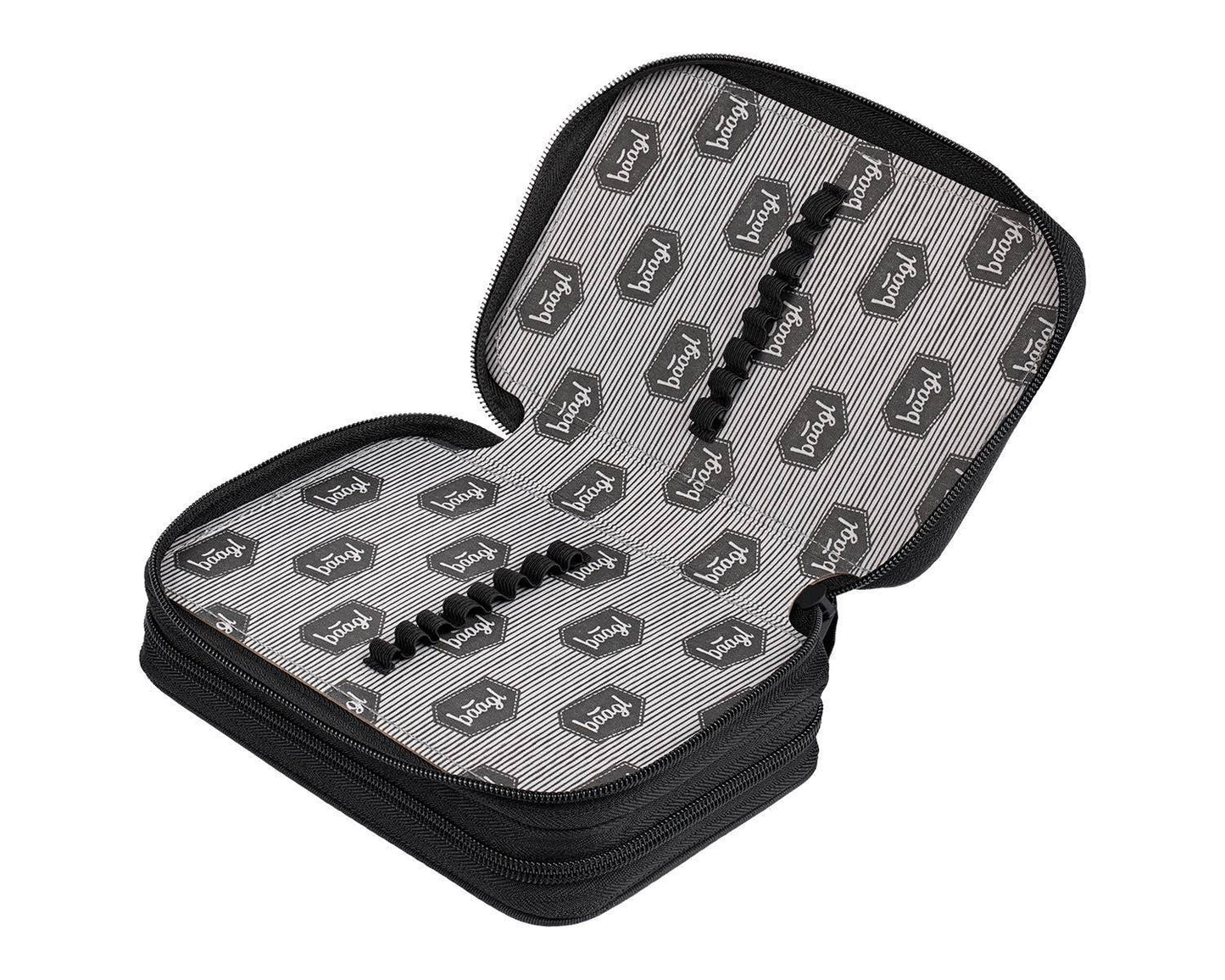 Two-tier pencil case Logo Black