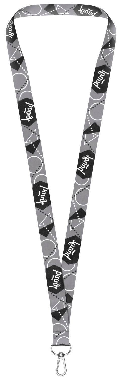 Long keychain – lanyard, gray