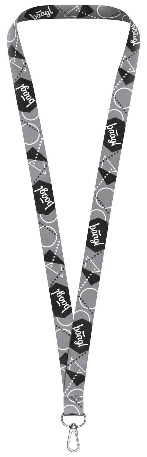 Long keychain – lanyard, gray