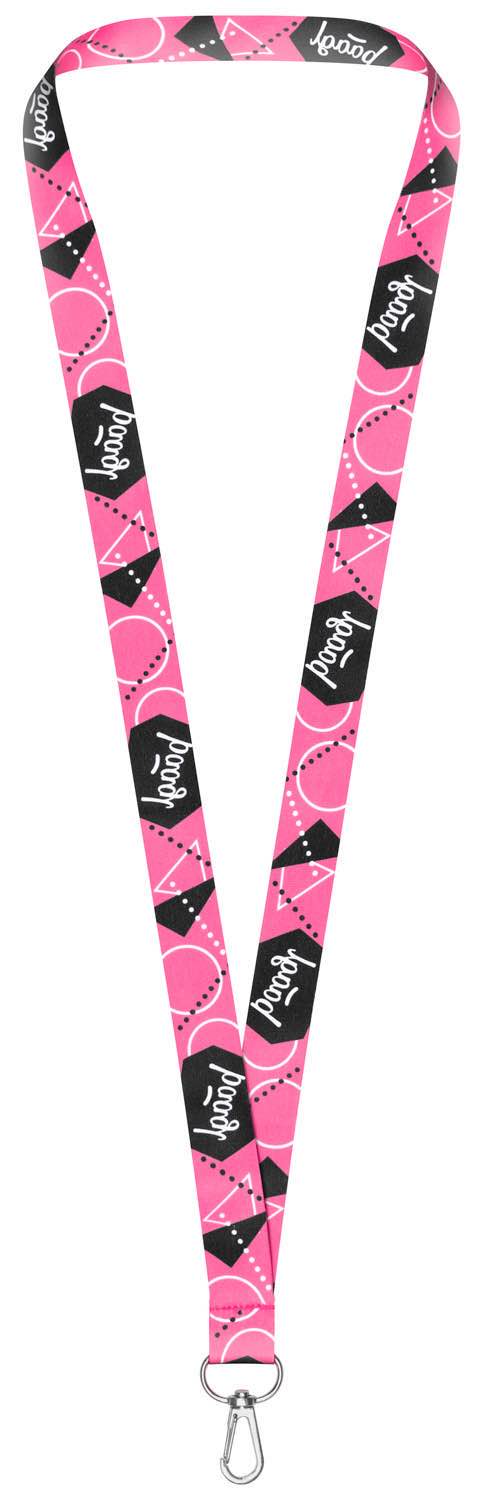 Long keychain – lanyard, pink