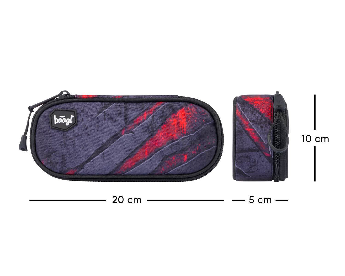 School pencil case etue compact Volcano