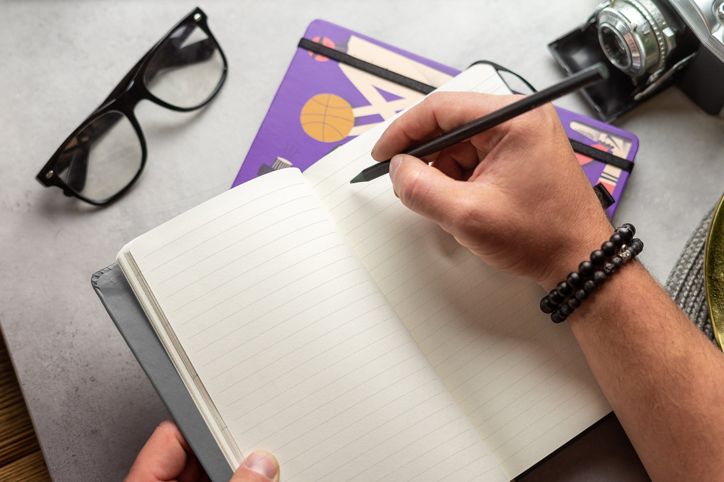 Notebook Painting, lined, 13 × 21 cm