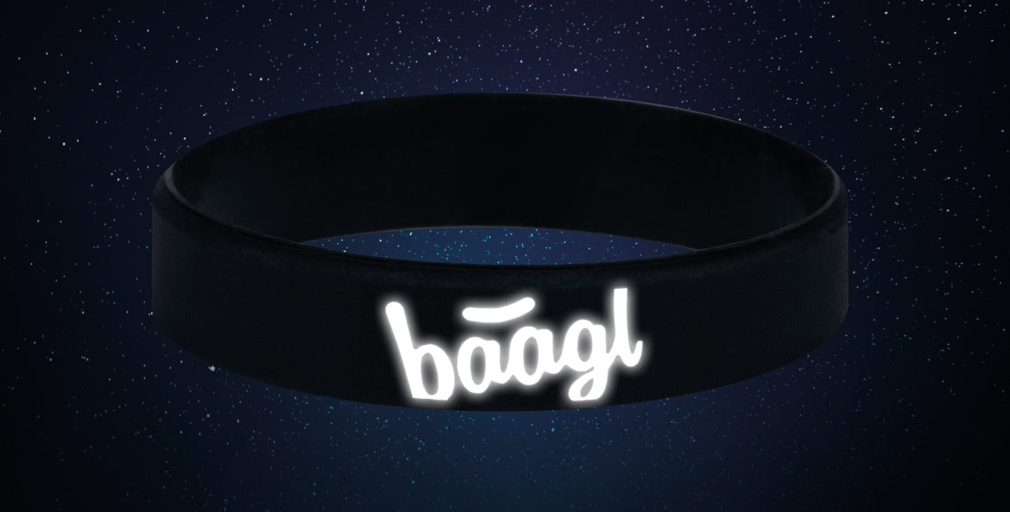 Black glow-in-the-dark bracelet