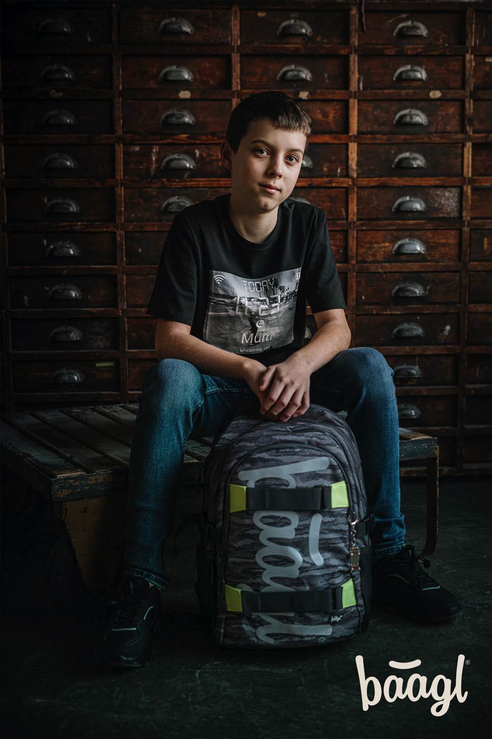 School backpack Skate Grey