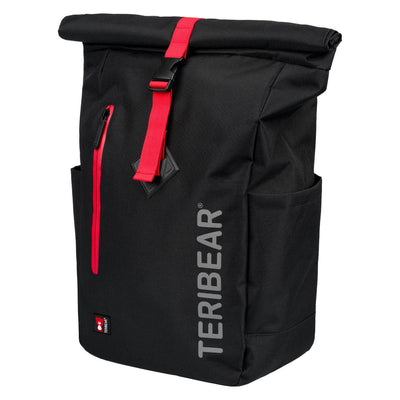 Roll top backpack TERIBEAR black