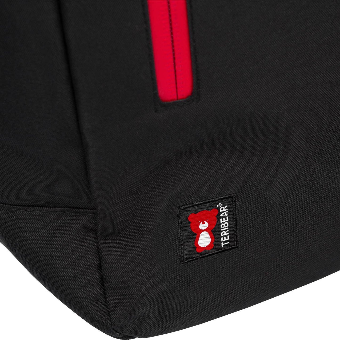 Roll top backpack TERIBEAR black