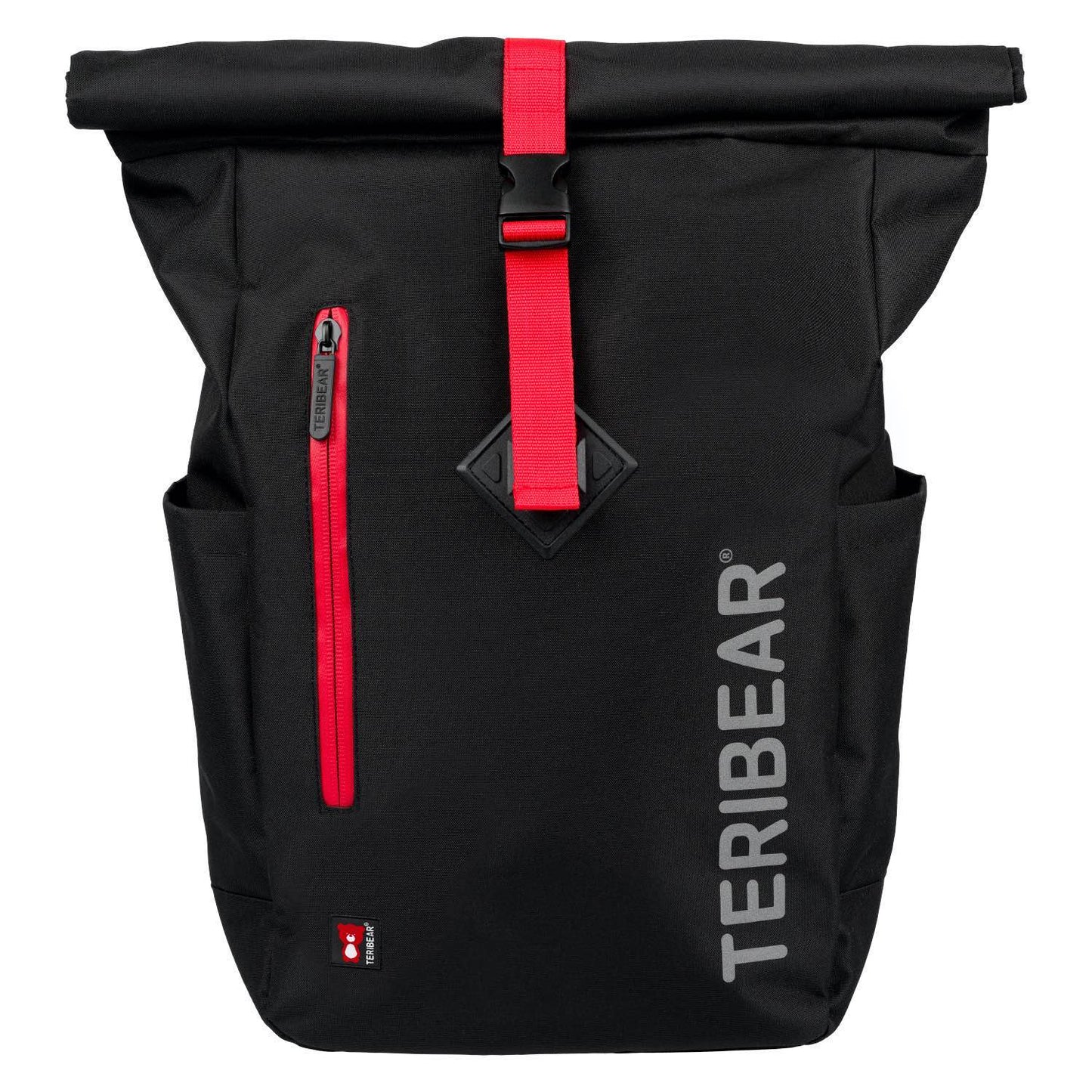 Roll top backpack TERIBEAR black