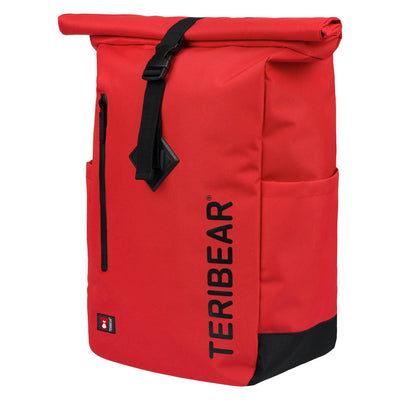 Roll top backpack TERIBEAR red