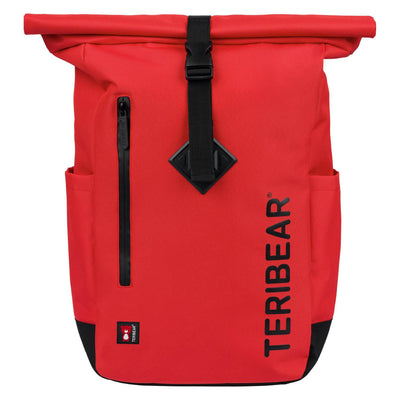 Roll top backpack TERIBEAR red