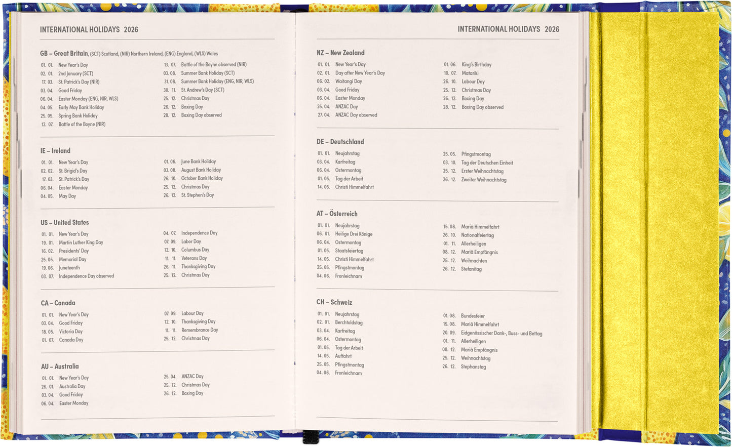 Magnetic weekly planner Lemons 2026, 11 x 16 cm