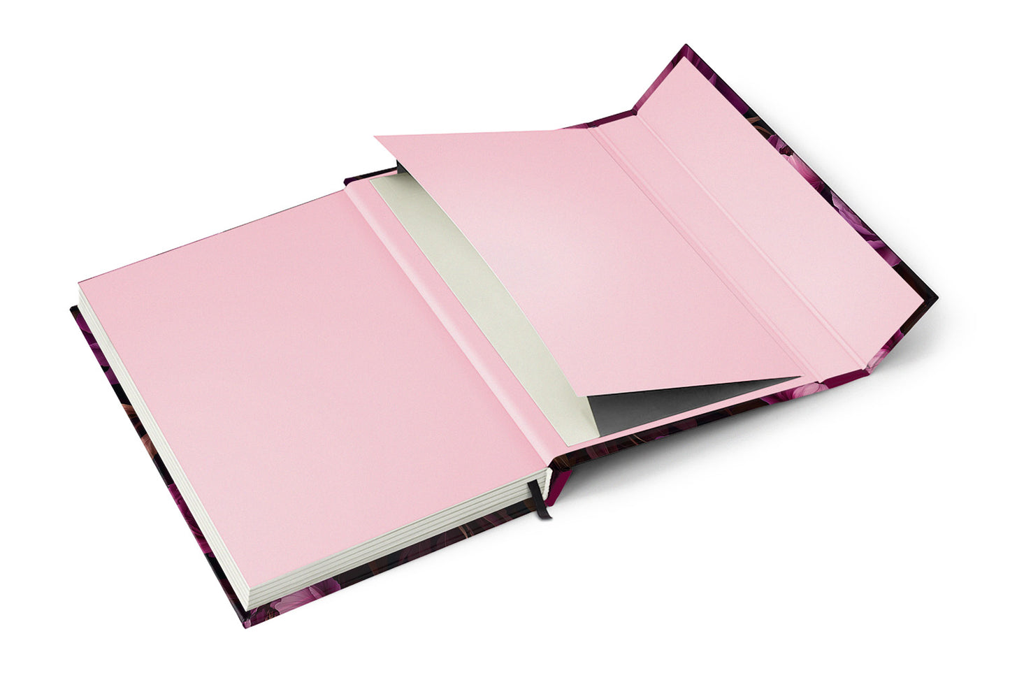 Magnetic weekly planner Purple Flowers 2026, 11 x 16 cm