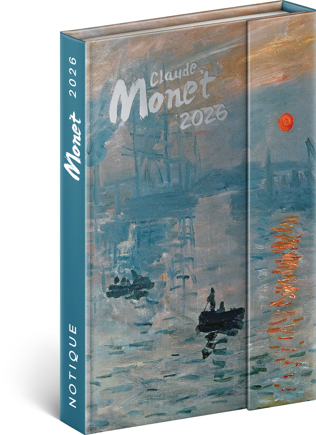 Magnetic weekly planner Claude Monet 2026, 11 x 16 cm
